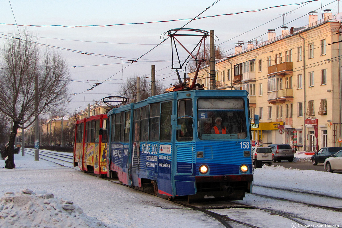 Ангарск, 71-605 (КТМ-5М3) № 158; Ангарск, 71-605А № 172