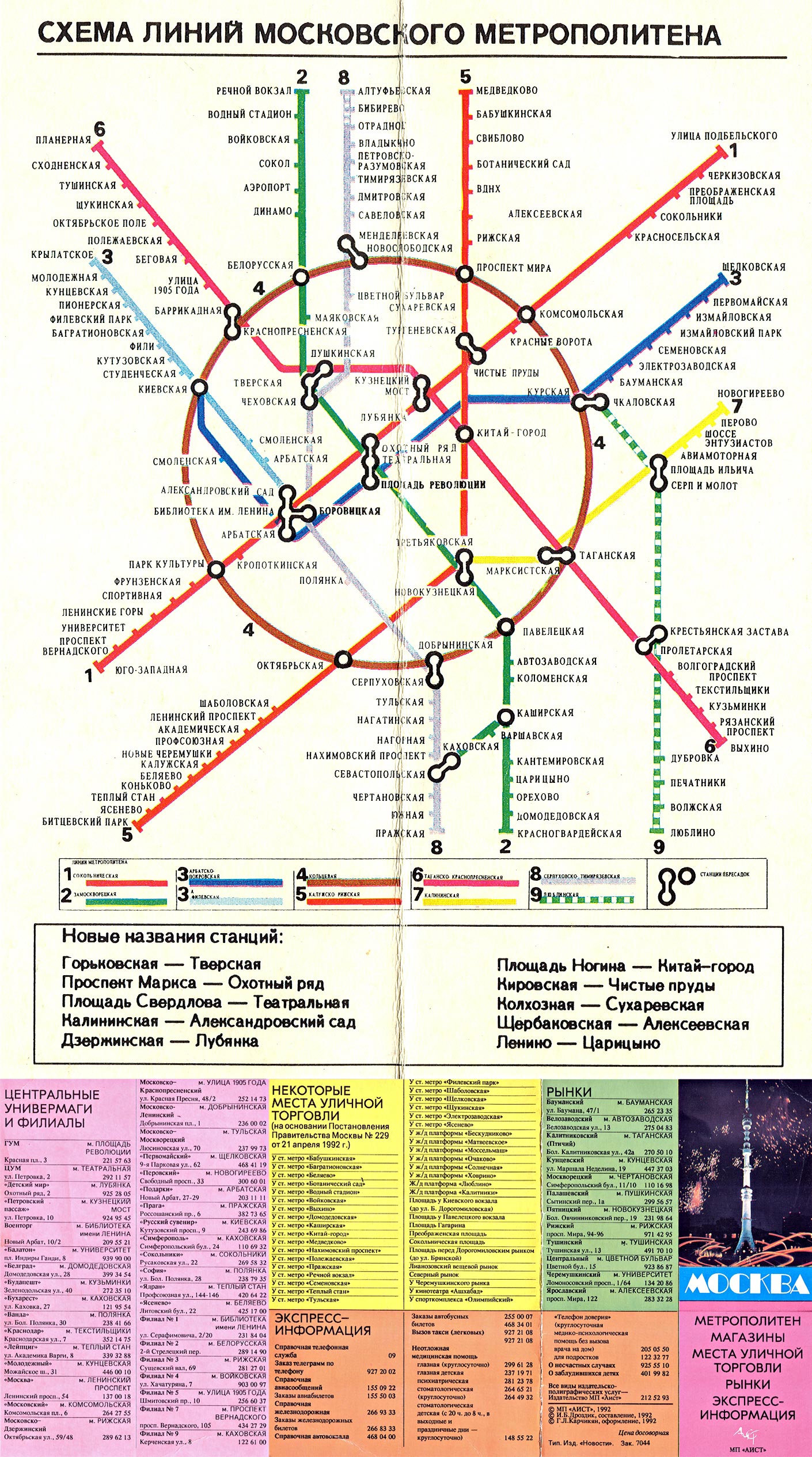 Moszkva — Metro — Maps