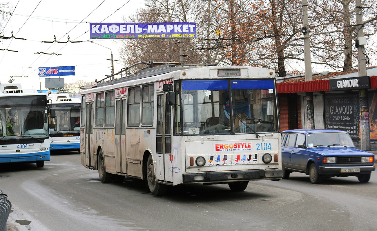 Крымский троллейбус, Škoda 14Tr89/6 № 2104