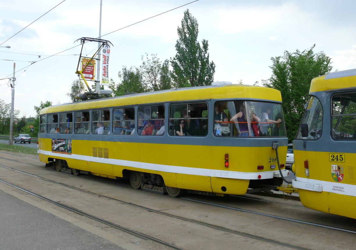 Пльзень, Tatra T3R.P № 208