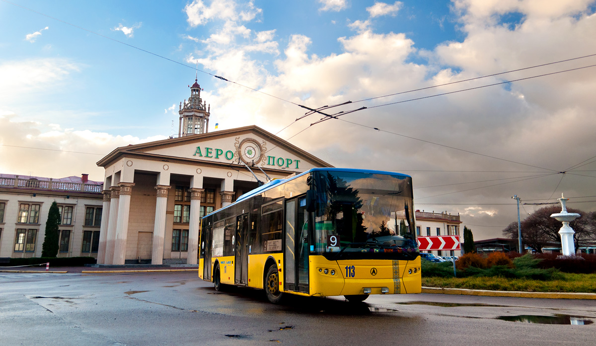 Львов, ЛАЗ E183D1 № 113