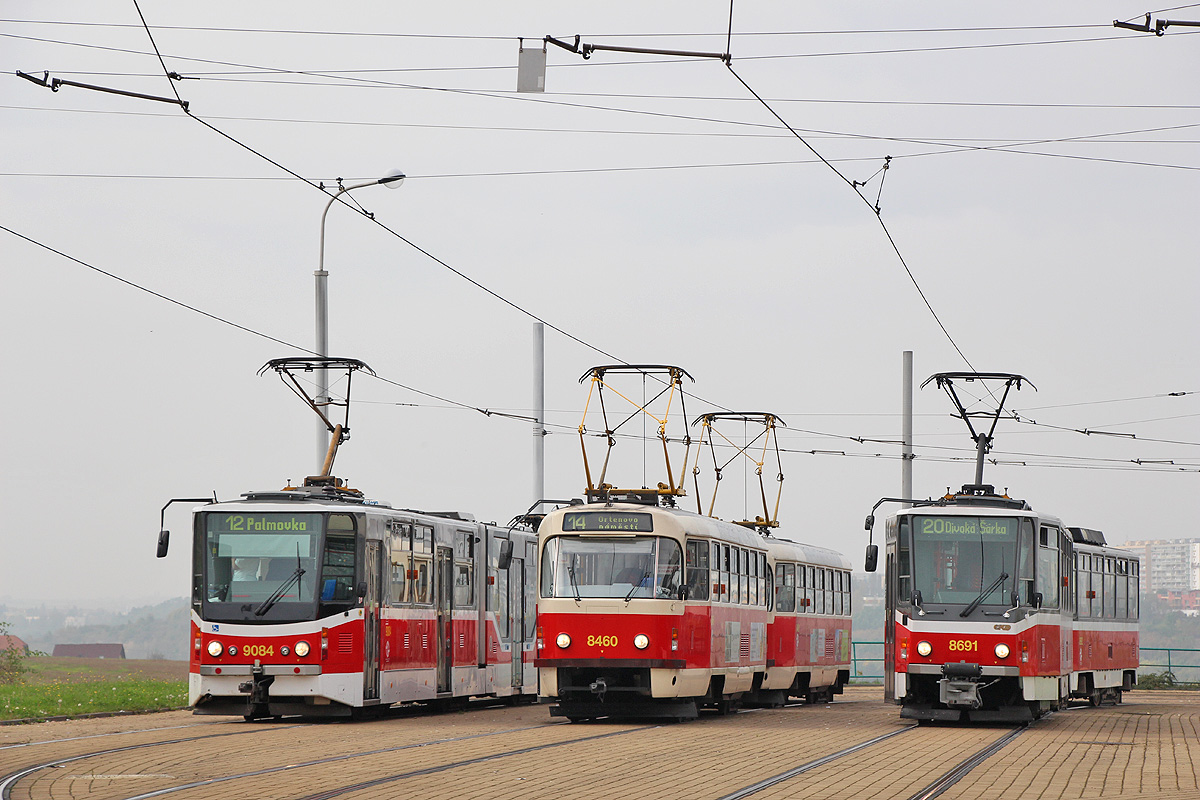 Praga, Tatra T3R.P Nr 8460; Praga, Tatra T6A5 Nr 8691