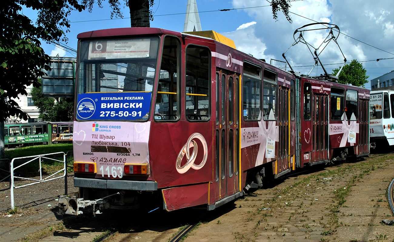 Львов, Tatra KT4D № 1163