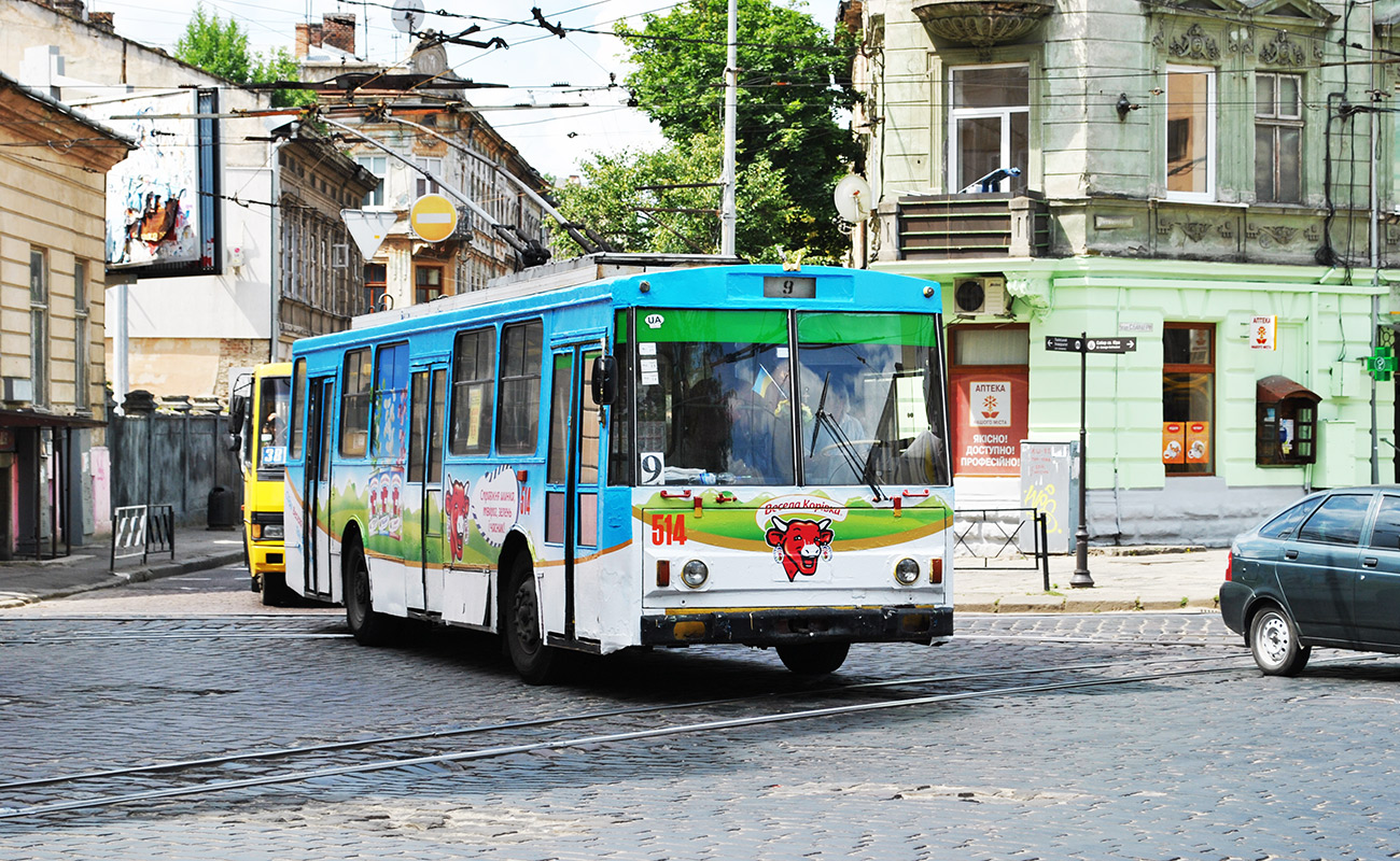 Львов, Škoda 14Tr02/6 № 514