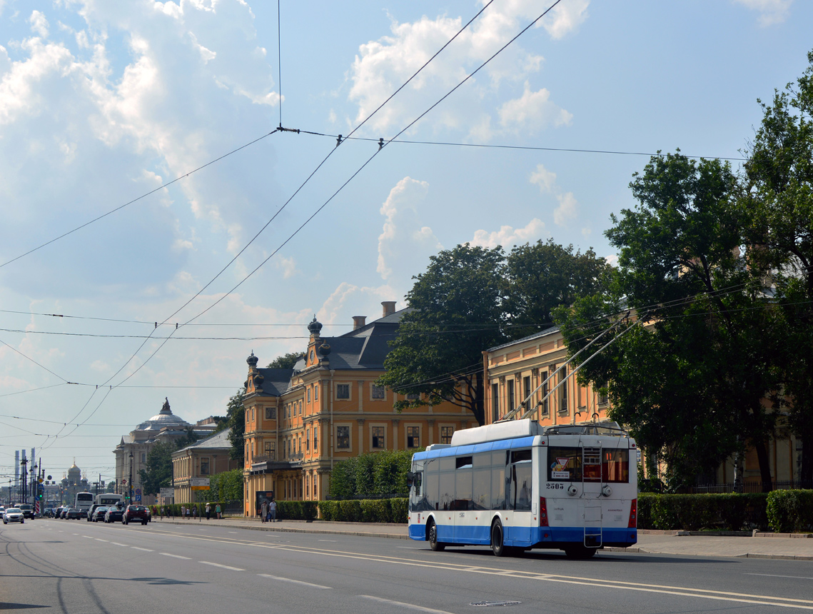 Санкт-Петербург, Тролза-5265.00 «Мегаполис» № 2503; Санкт-Петербург — Троллейбусные линии и инфраструктура