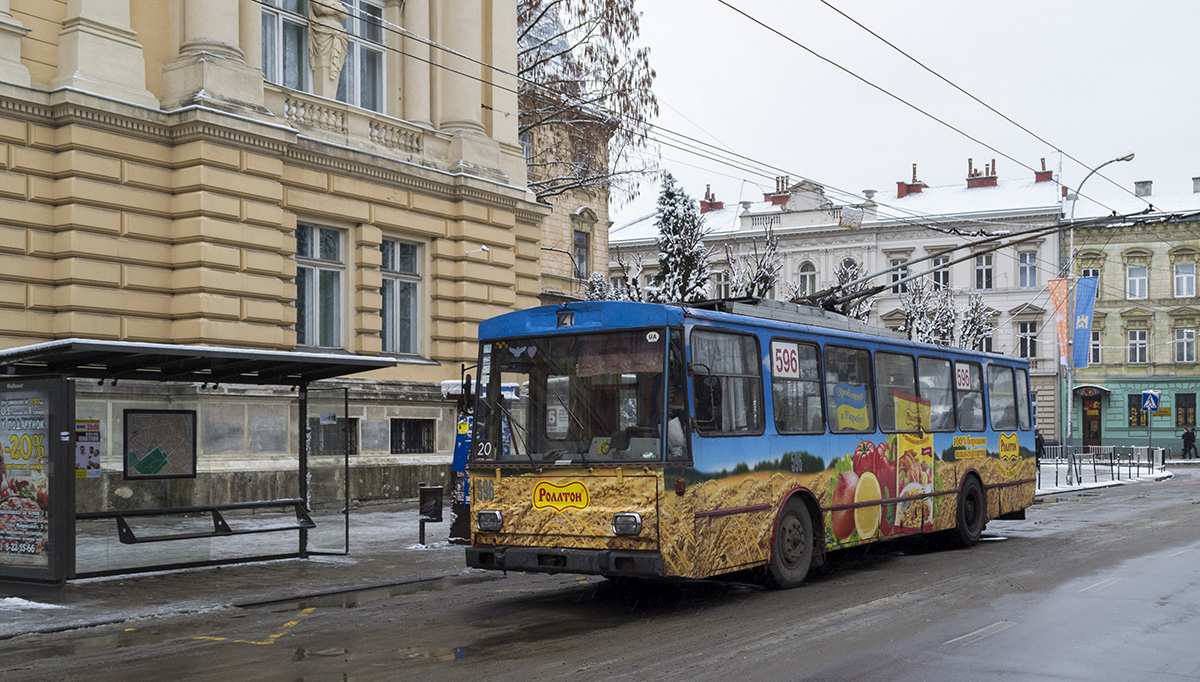Львов, Škoda 14Tr01 № 596