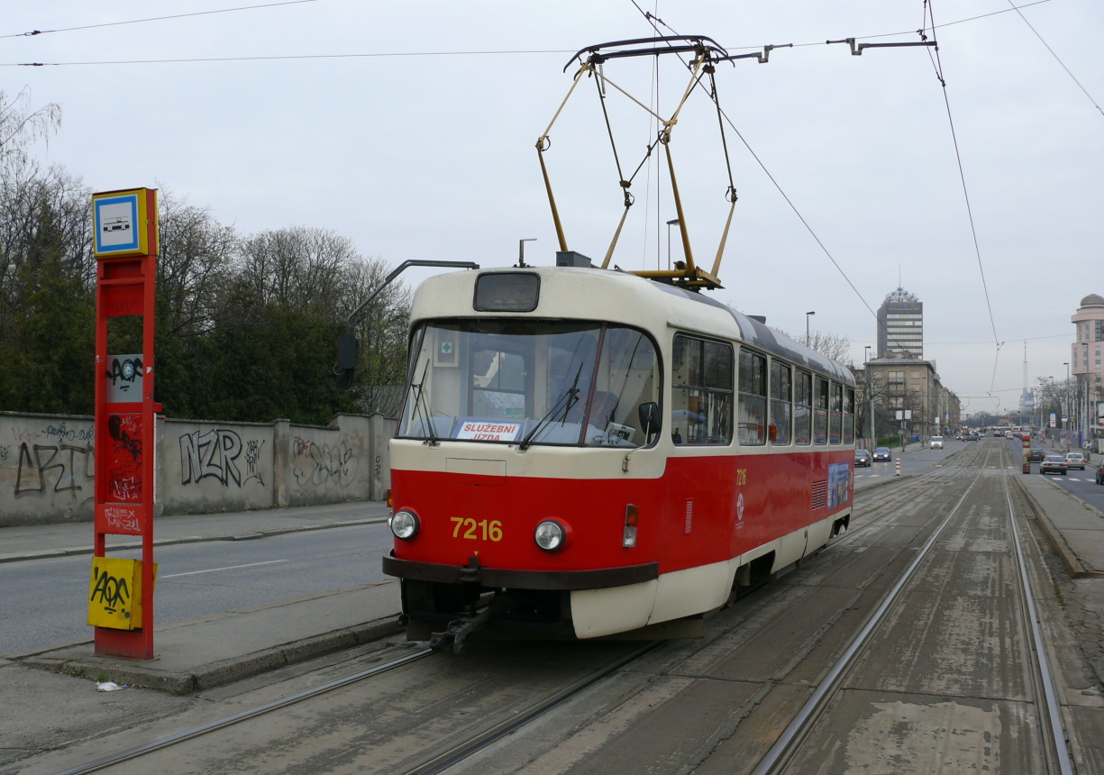 Прага, Tatra T3SUCS № 7216