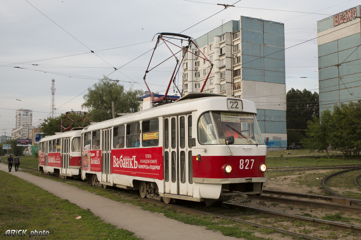 Самара, Tatra T3SU № 827