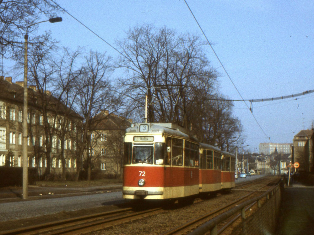 Cottbus, Gotha T2D (Tatra) Nr. 72; Cottbus — Old photos Cottbus, Gotha T2D (Tatra) Nr. 72; Cottbus — Old photos