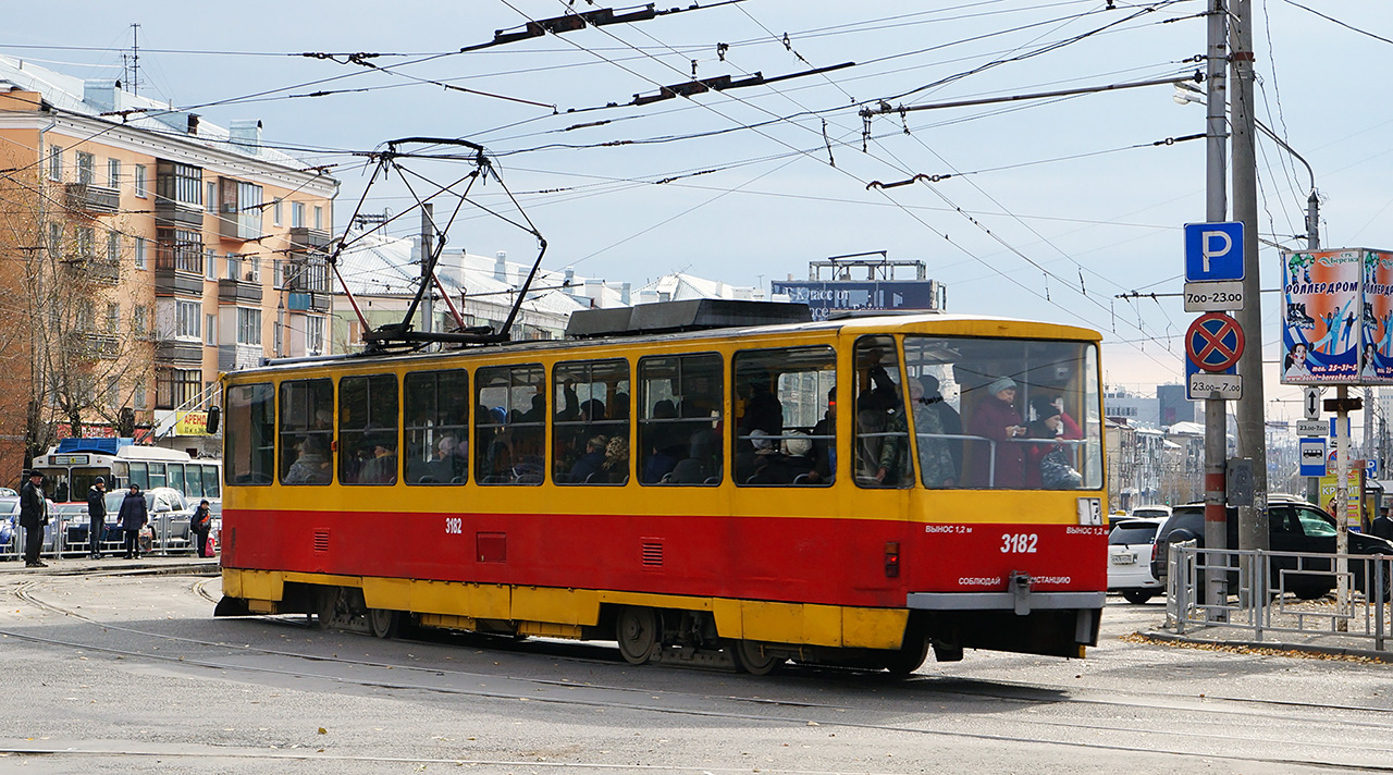 Барнаул, Tatra T6B5SU № 3182