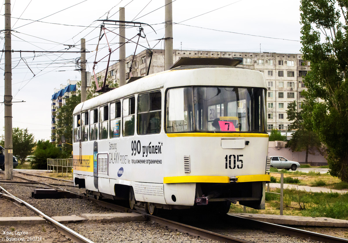 Волжский, Tatra T3SU № 105