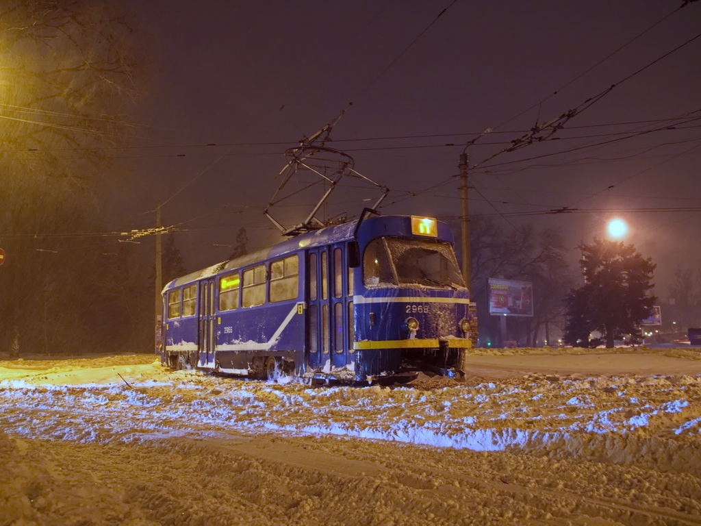 Одесса, Tatra T3R.P № 2968; Одесса — 27.12–30.12.2014 — Снегопад и его последствия