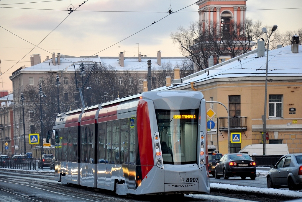 Санкт-Петербург, 71-801 (Alstom Citadis 301 CIS) № 8907