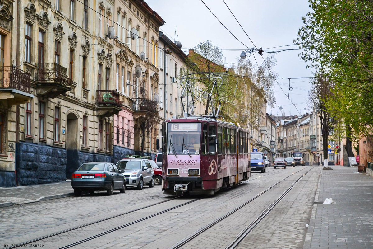 Львов, Tatra KT4D № 1163