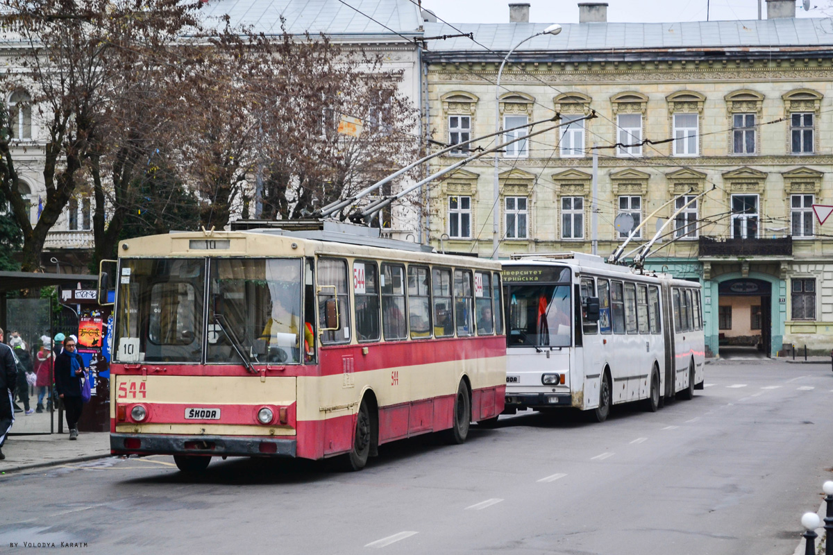 Львов, Škoda 14Tr89/6 № 544