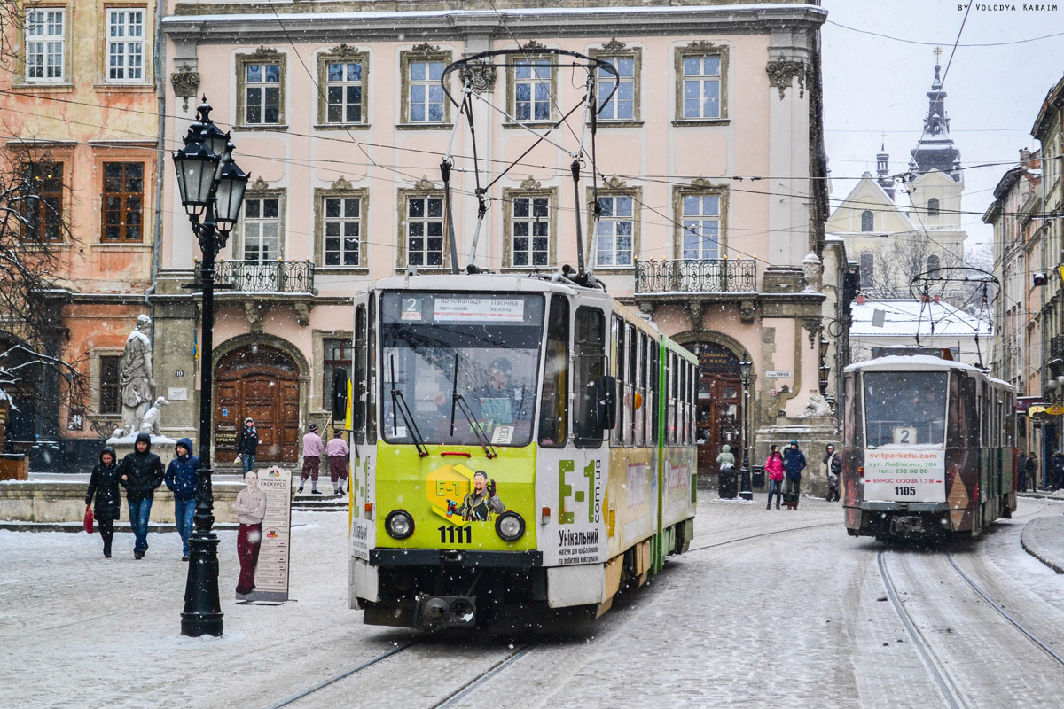 Львов, Tatra KT4SU № 1111