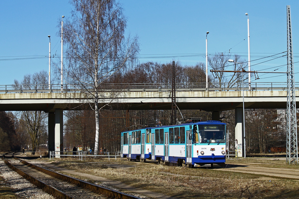 Рига, Tatra T3MR (T6B5-R) № 35174