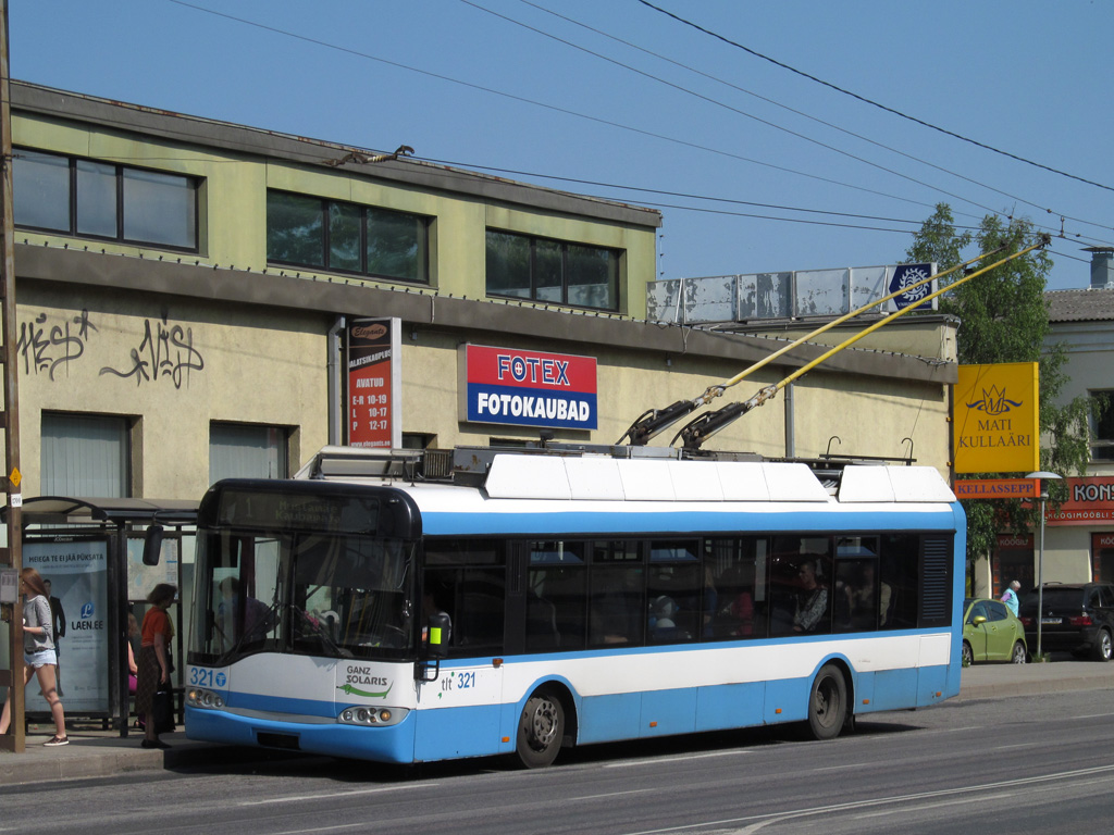 Таллин, Solaris Trollino II 12 Ganz № 321 Таллин, Solaris Trollino II 12 Ganz № 321
