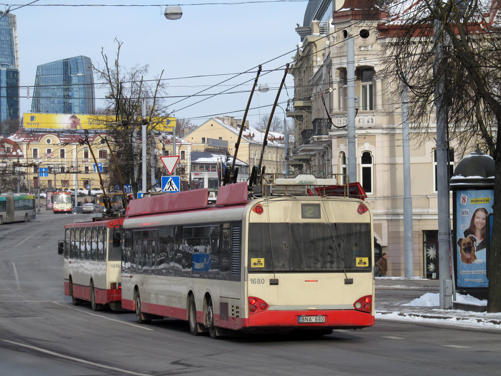 Vilnius, Solaris Trollino II 15 AC № 1680