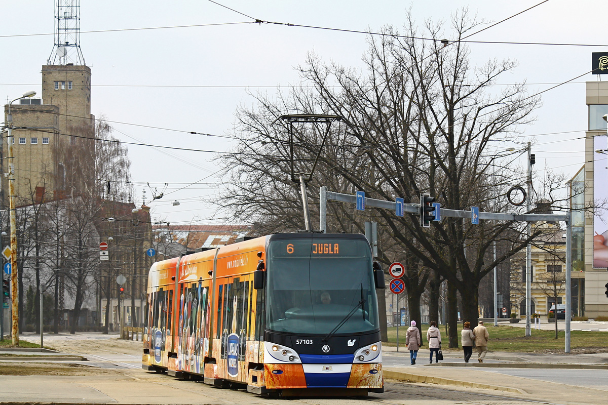 Рига, Škoda 15T ForCity Alfa Riga № 57103