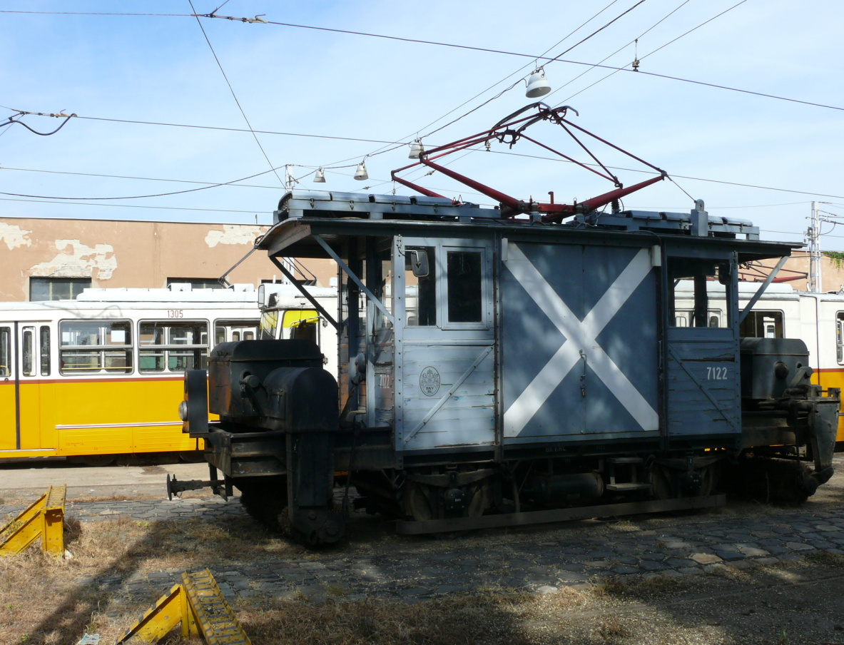Budapest, Snow removal car № 7122; Budapest — Tram depots