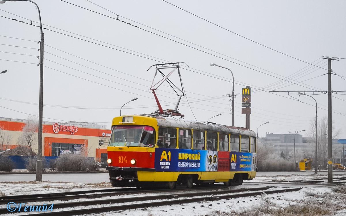 Волжский, Tatra T3SU № 104