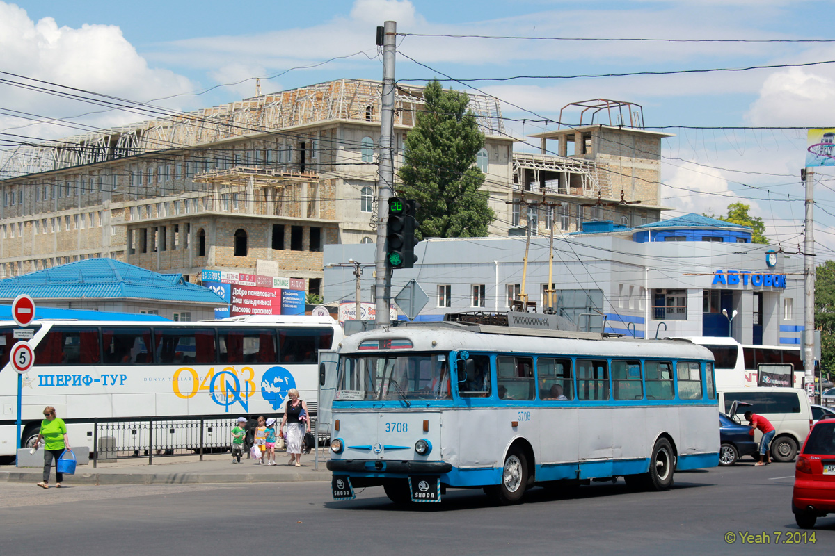 Крымский троллейбус, Škoda 9TrH27 № 3708