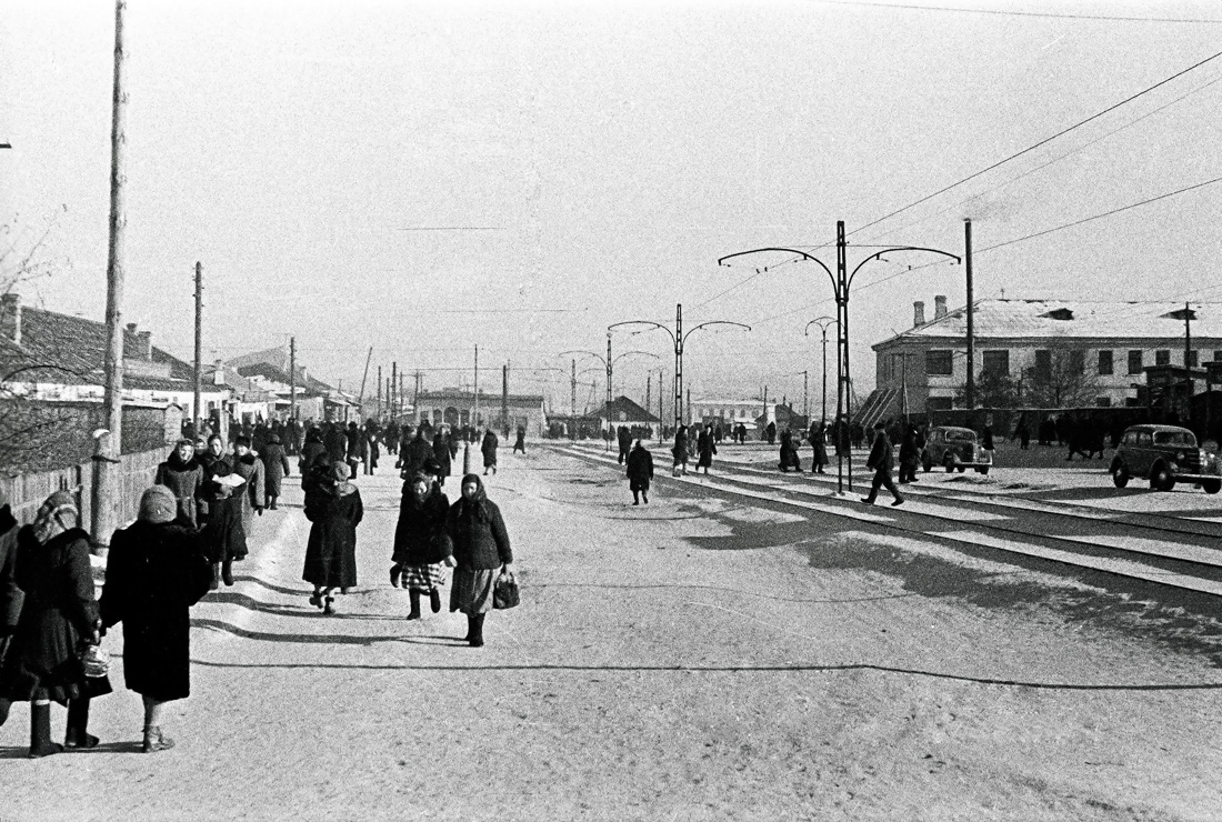 Караганда — Старые фотографии (до 2000 г.); Караганда — Трамвайные линии