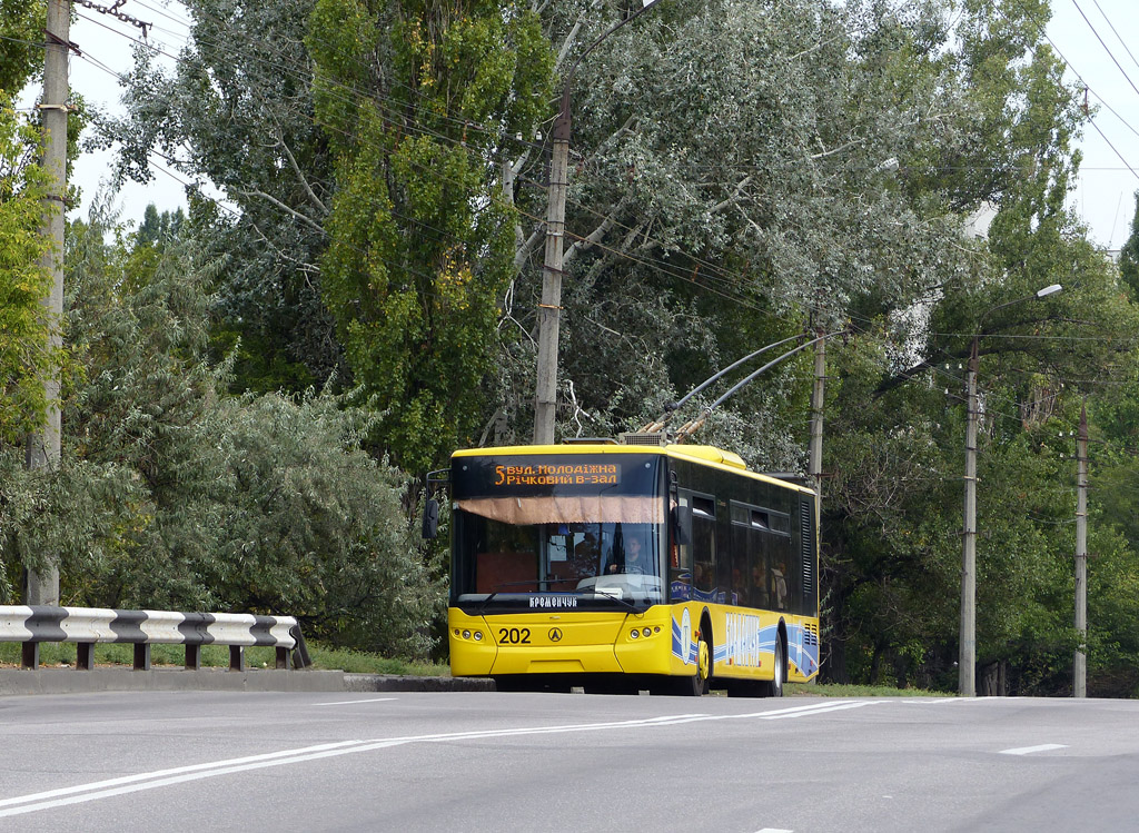 Кременчуг, ЛАЗ E183D1 № 202