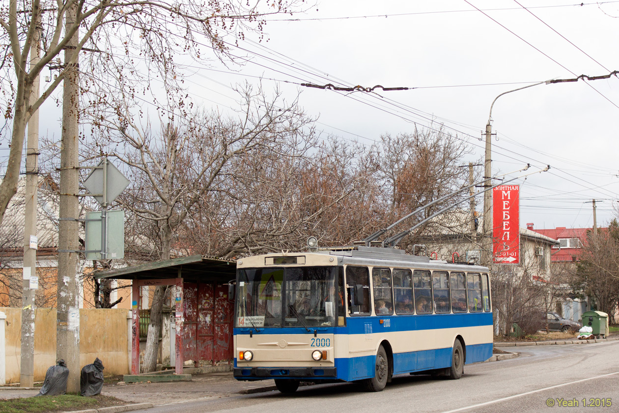 Крымский троллейбус, Škoda 14Tr02/6 № 2000