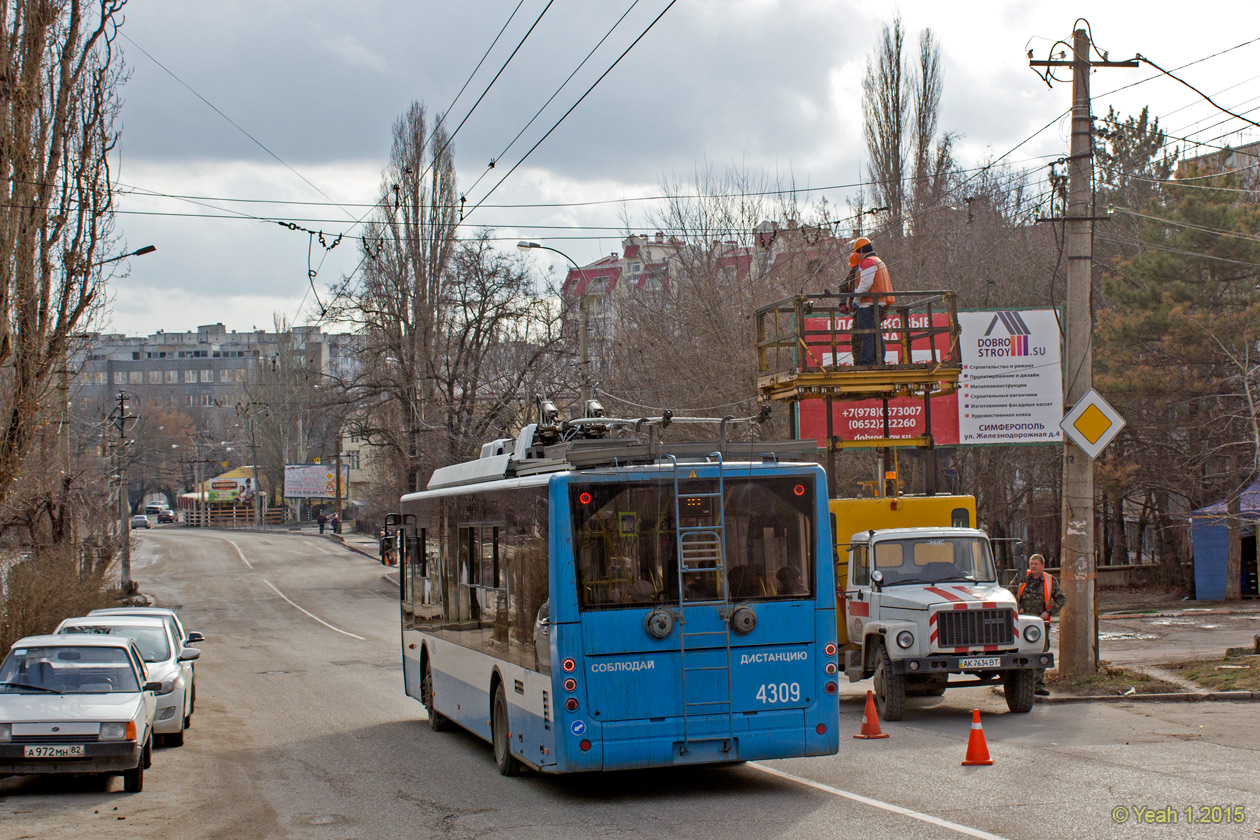 Крымский троллейбус, Богдан Т70110 № 4309