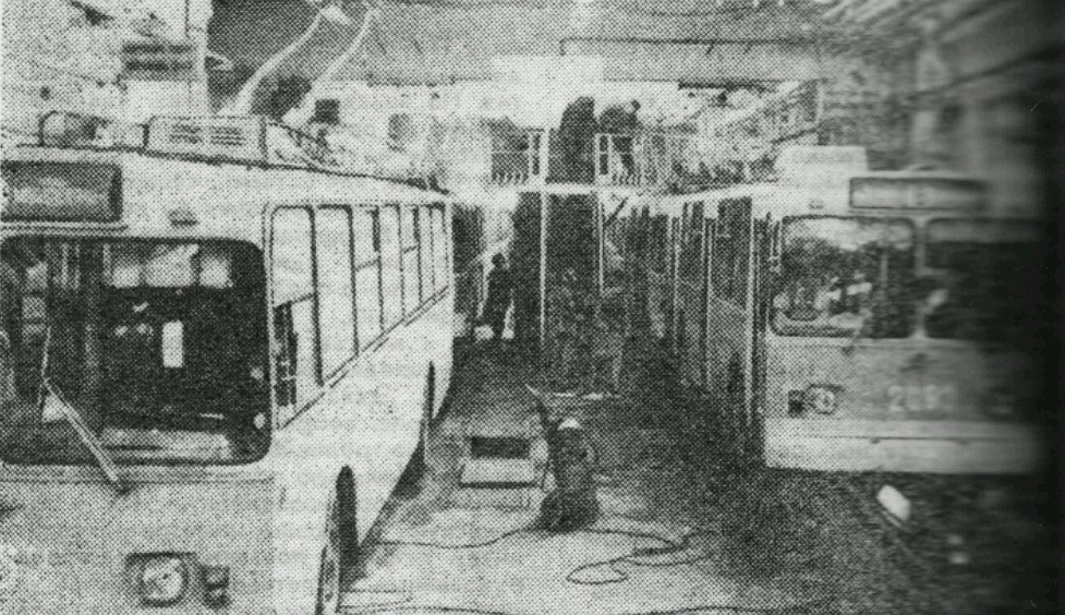 Iżewsk, ZiU-682V [V00] Nr 2062; Iżewsk, ZiU-682V-012 [V0A] Nr 2093; Iżewsk — Old photos; Iżewsk — Trolleybus deport # 2