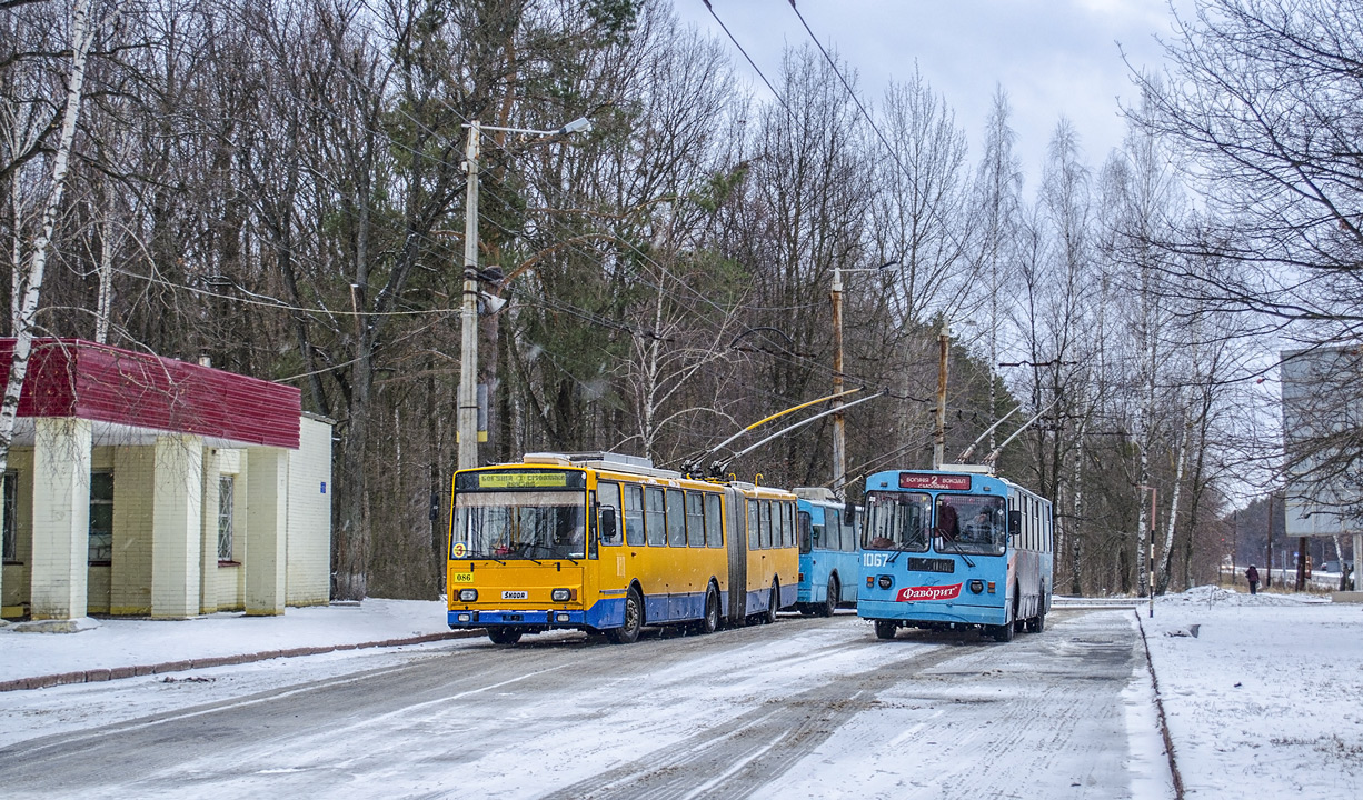 Житомир, Škoda 15Tr13/6M № 086; Житомир, ЗиУ-682Г-016 (018) № 1067
