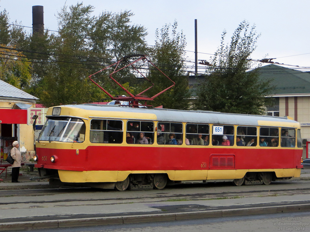 Екатеринбург, Tatra T3SU № 651