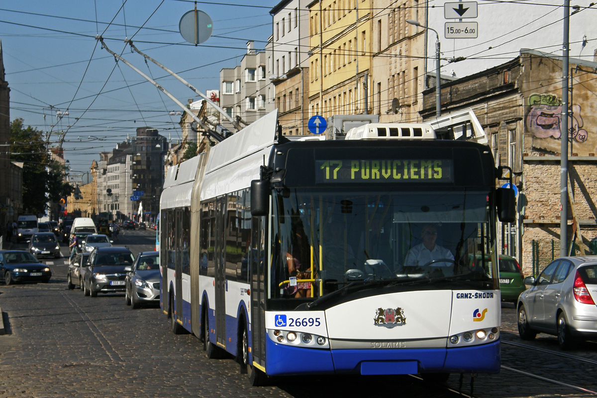Riga, Solaris Trollino III 18 Ganz-Škoda N°. 26695