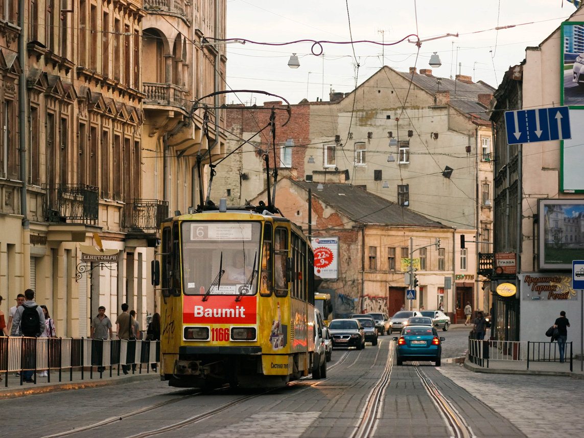 Львов, Tatra KT4D № 1166