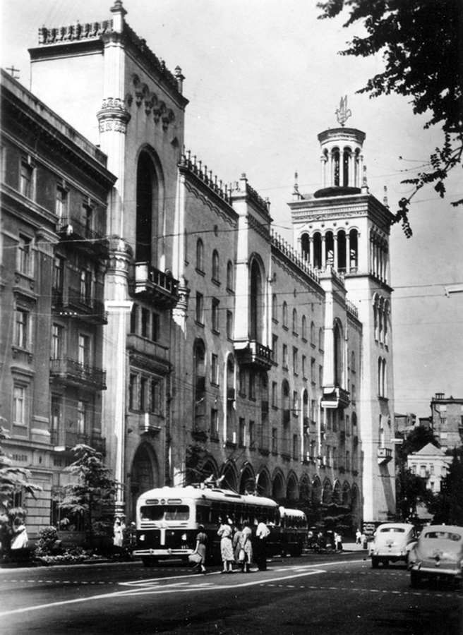 Tiflis — Old photos and postcards — trolleybus