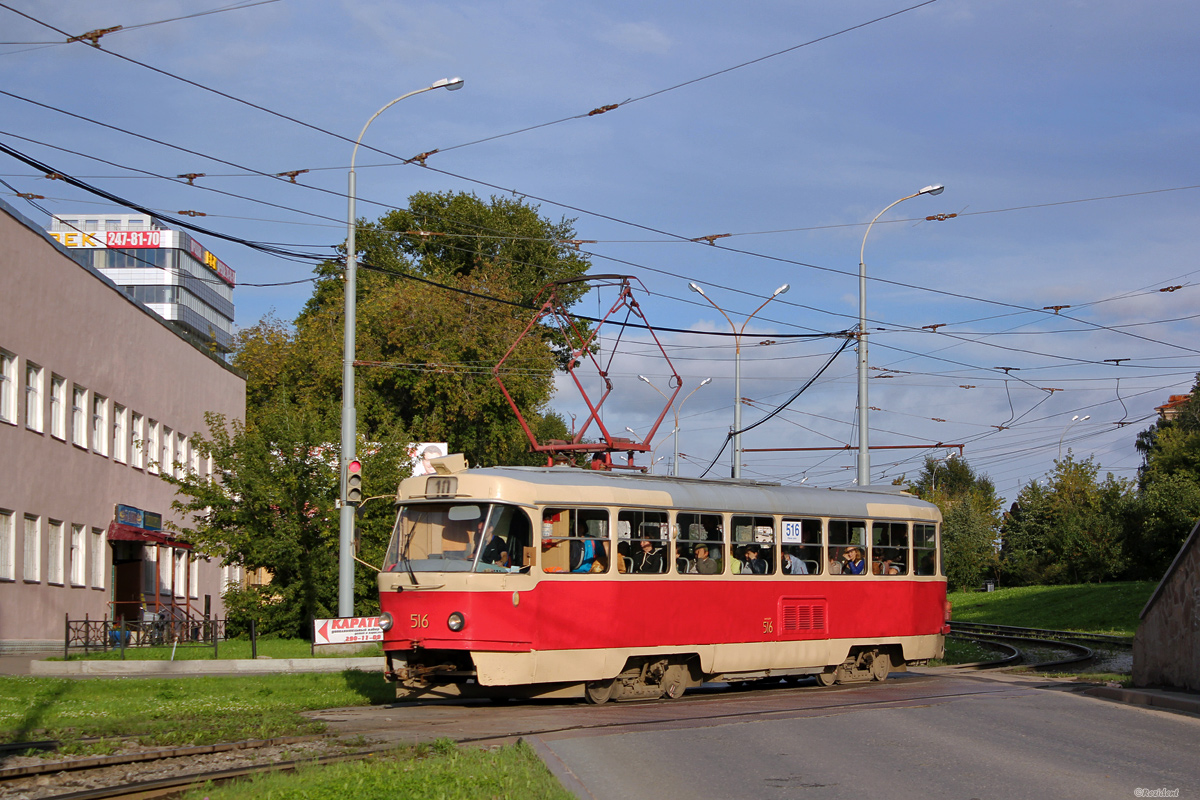 Екатеринбург, Tatra T3SU (двухдверная) № 516