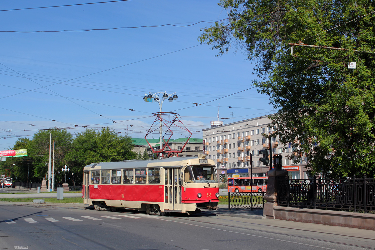 Екатеринбург, Tatra T3SU (двухдверная) № 516