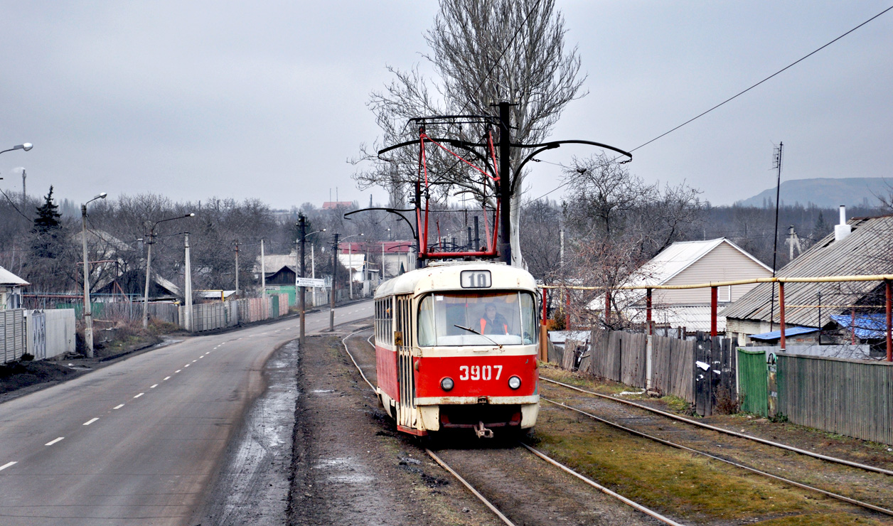 Донецк, Tatra T3SU (двухдверная) № 3907