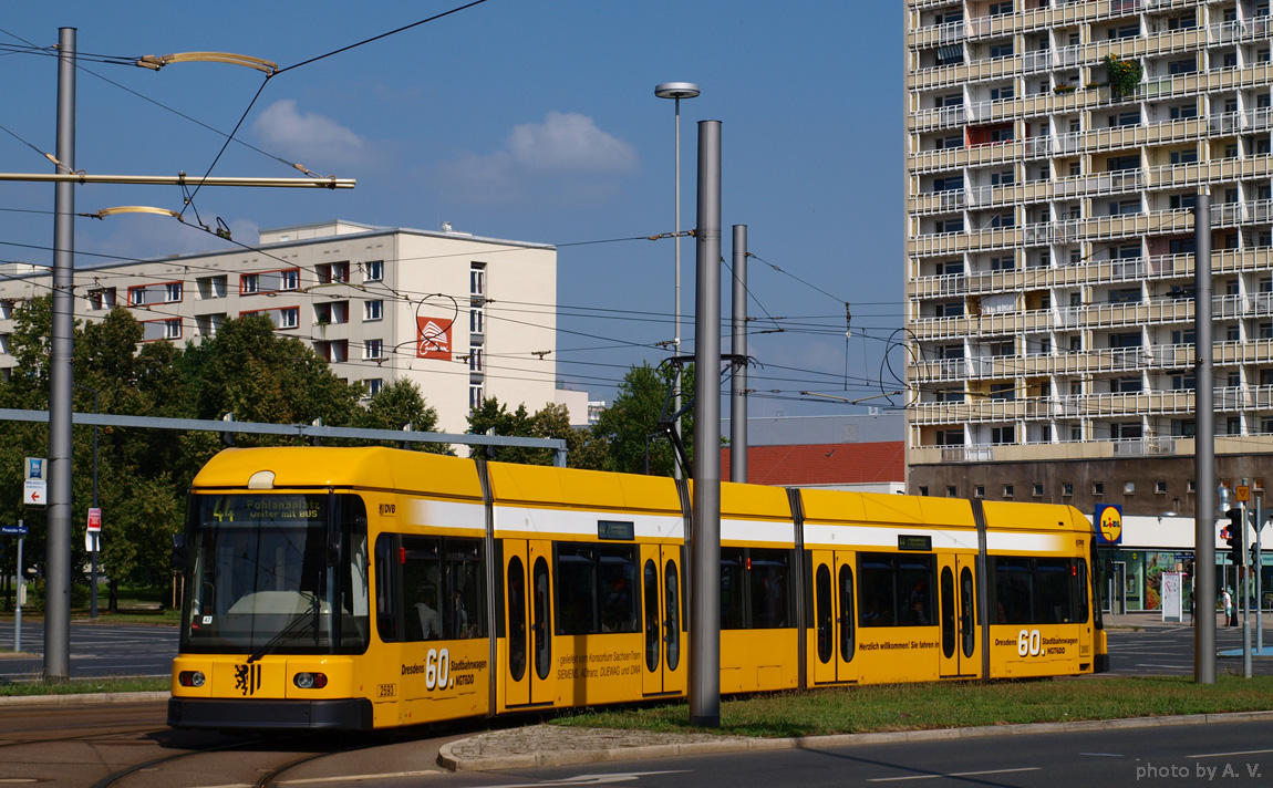 Дрезден, SachsenTram NGT 6 DD ZR № 2593