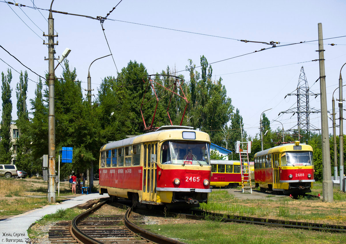 Волгоград, Tatra T3SU (двухдверная) № 2465