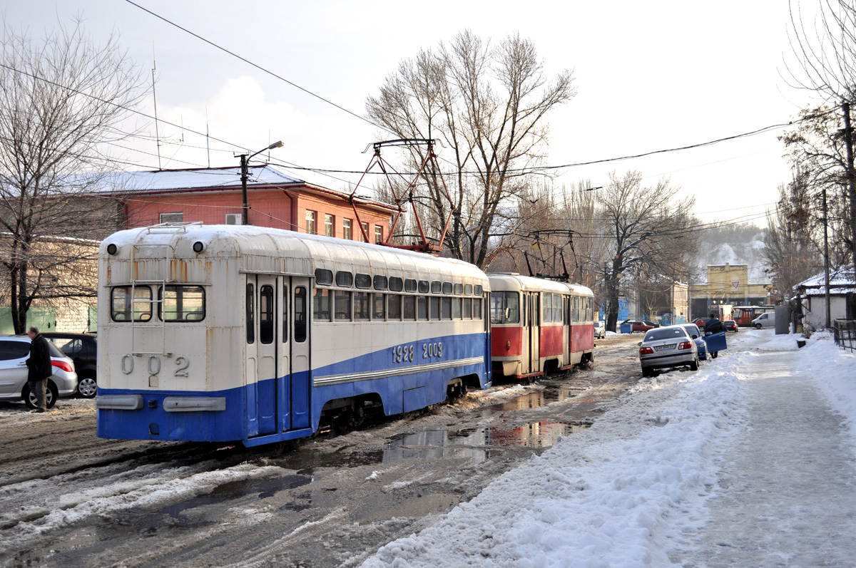 Донецк, МТВ-82 № 002; Донецк, Tatra T3SU № 918