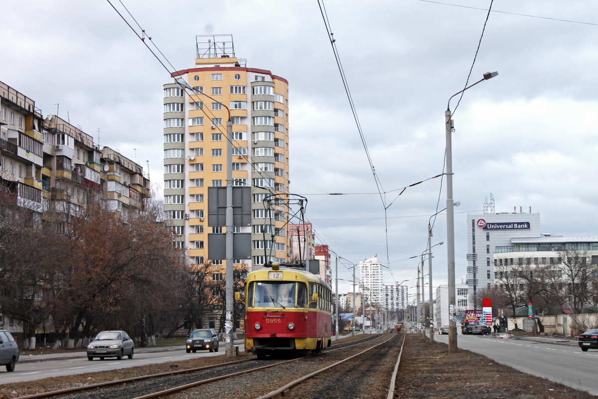 Київ, Tatra T3SU № 5955