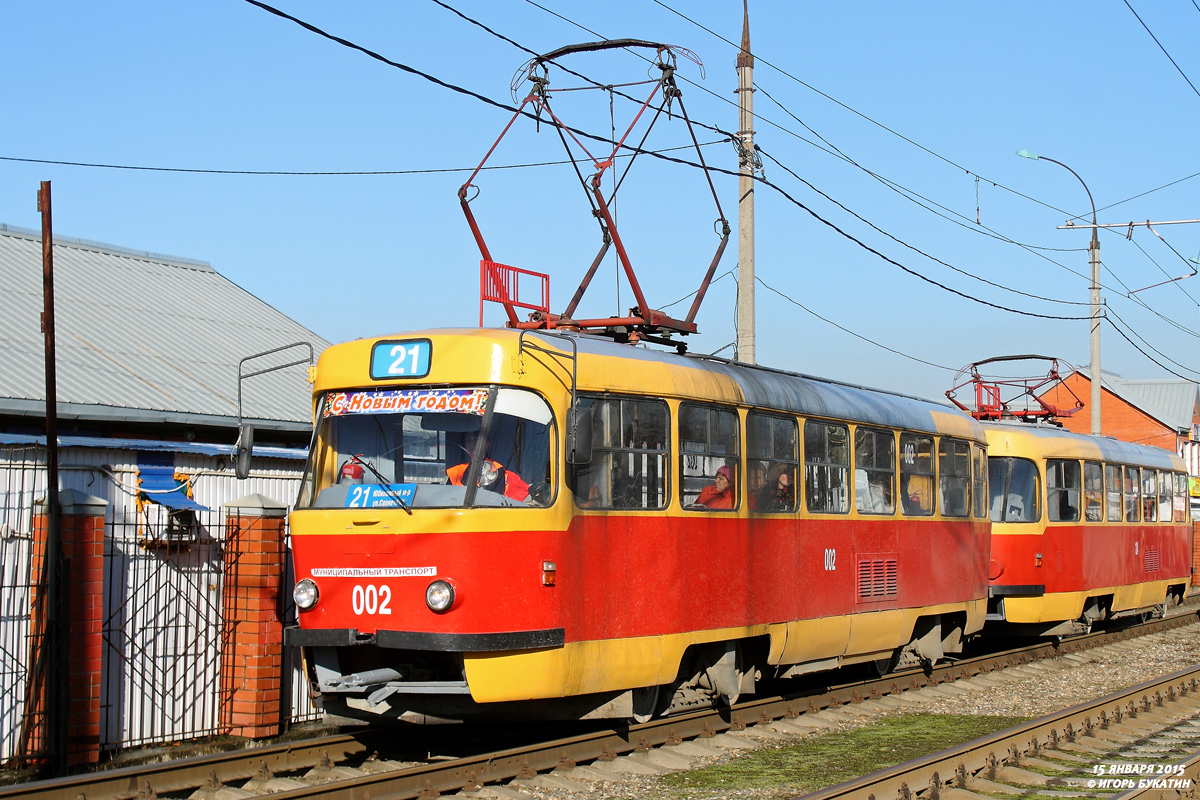 Краснодар, Tatra T3SU № 002