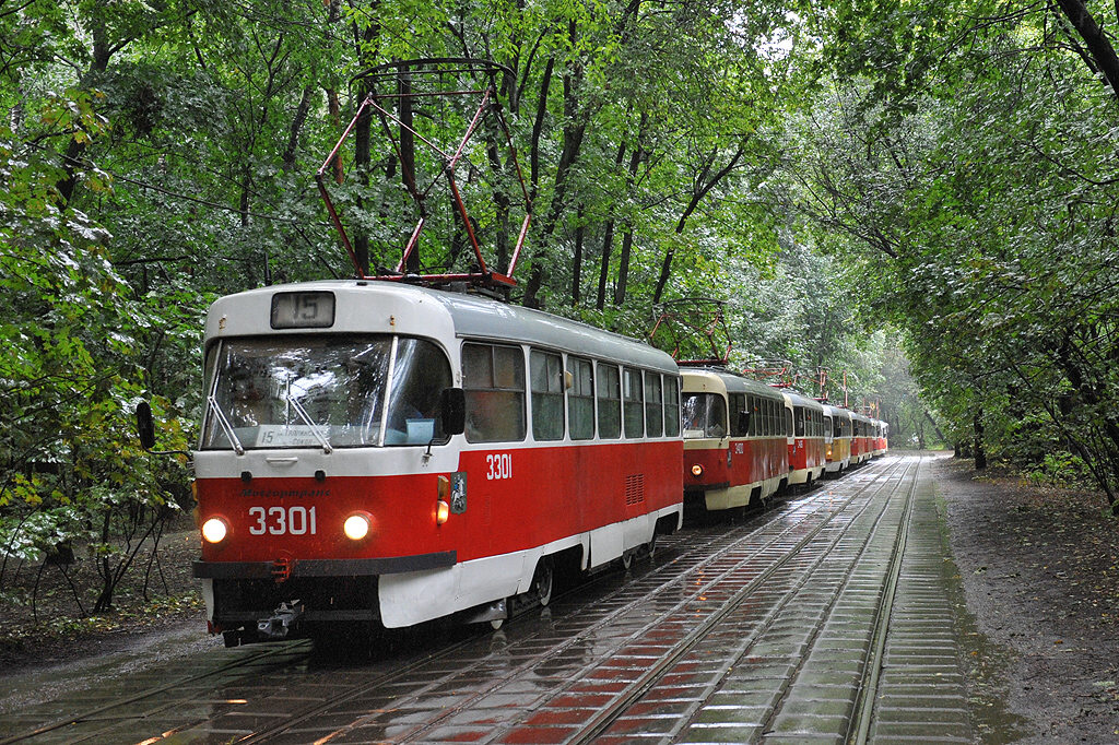 Москва, Tatra T3SU № 3301