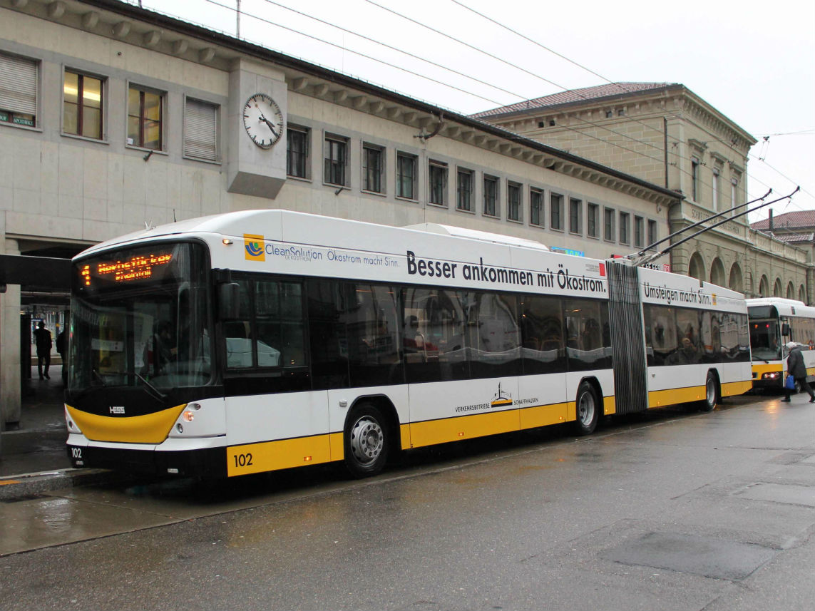 Шаффхаузен, Hess SwissTrolley 3 (BGT-N2C) № 102 Шаффхаузен, Hess SwissTrolley 3 (BGT-N2C) № 102