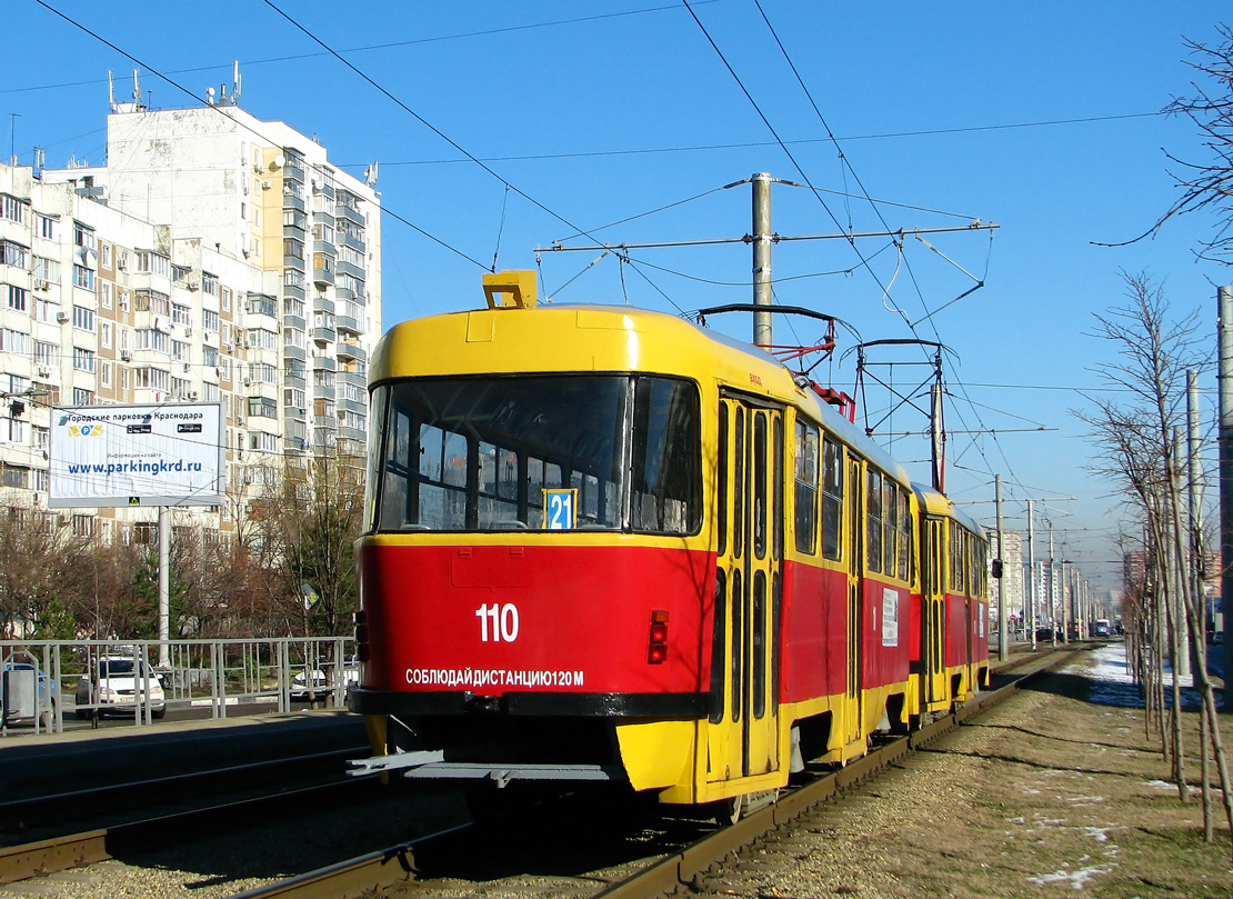 Краснодар, Tatra T3SU № 110