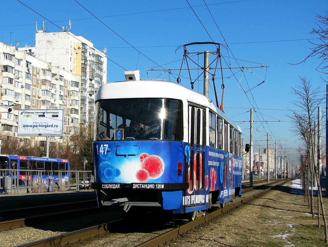 Краснодар, Tatra T3SU № 147