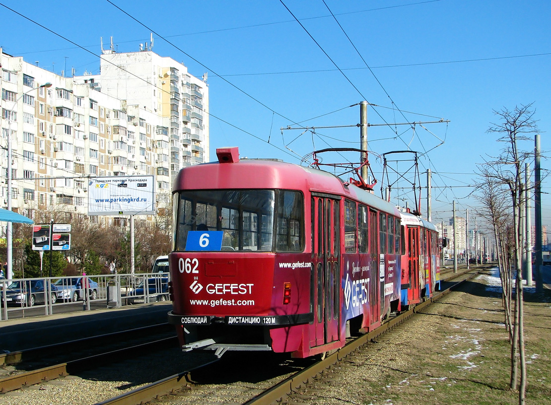 Краснодар, Tatra T3SU № 062